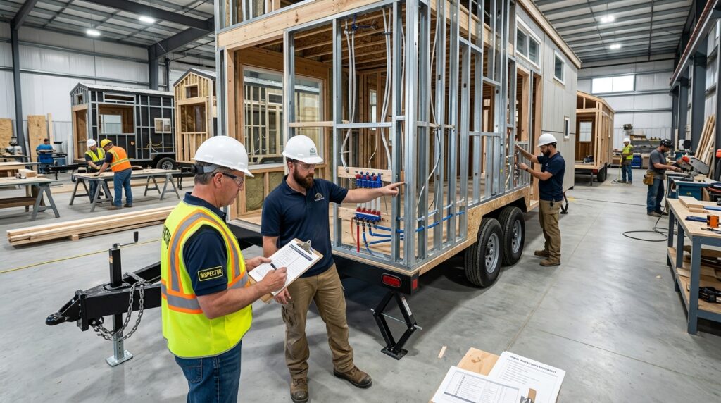 RVIA certification is the nationally recognized safety standard that confirms a tiny home on wheels (THOW) meets established codes for structural integrity, electrical systems, plumbing, and fire safety. Without it, your THOW may face serious obstacles when it comes to insurance coverage, financing approval, and legal parking on many properties across the USA. Understanding this certification helps you make smarter decisions before you build, buy, or move into a tiny home. It separates compliant, inspected builds from unverified ones in ways that affect your safety and your wallet. This guide explains what RVIA certification covers, how the process works, and what it means for your tiny home investment long-term. What Is RVIA Certification and Why Does It Matter for THOWs? The Recreation Vehicle Industry Association (RVIA) is the national trade organization that sets and enforces safety standards for recreational vehicles, including tiny homes on wheels. When a THOW carries RVIA certification, it means the unit was built by a manufacturer or builder who is a registered RVIA member and that the construction process was inspected and verified against the ANSI A119.5 standard — the specific code governing park model RVs and THOWs. This matters because THOWs occupy a unique legal space. They are not classified as traditional manufactured homes under HUD codes, and they are not standard RVs in the conventional sense. RVIA certification gives them a recognized, documented identity that lenders, insurers, campgrounds, and municipalities can verify. RVIA certification is one of the most important compliance steps in tiny home ownership — our complete guide covers everything from design and construction to legal requirements and long-term living. How RVIA Sets the Standard for Tiny Home Safety The RVIA does not simply issue a label. Member builders are required to follow a documented construction process, submit to third-party inspections during the build, and display a certification seal on the completed unit. That seal signals to anyone who sees it — a buyer, an insurer, a campground operator — that the home was built to a defined, auditable standard. The standard addresses fire safety, electrical load capacity, LP gas systems, structural load tolerances, and ventilation requirements. These are not cosmetic checks. They are the systems most likely to cause injury or property loss if they fail. What Does RVIA Certification Cover in a Tiny Home on Wheels? RVIA certification is not a single inspection at the end of a build. It is a process-based compliance system that runs throughout construction. The certification covers two broad categories: structural and safety systems, and mechanical and utility systems. Structural and Safety Systems Inspected The structural inspection confirms that the THOW frame, wall assemblies, roof system, and loft construction meet load-bearing requirements for both static use and road transport. This includes: Frame welds and connection points Wall and roof sheathing thickness and attachment Loft floor load ratings Egress window sizing and placement Smoke detector and carbon monoxide detector placement Fire extinguisher requirements These elements are inspected during construction, not after. A builder cannot simply add a smoke detector at the end and claim compliance. The placement, wiring, and integration must meet the standard at the time of installation. Mechanical and Utility Systems Covered The mechanical inspection covers the systems that pose the highest risk of failure in a compact living environment. These include: Electrical panel sizing, wiring gauge, and circuit protection LP gas line routing, pressure testing, and appliance connections Plumbing supply and drain line installation Water heater venting and pressure relief HVAC unit sizing and ventilation clearances Each of these systems is tested against the ANSI A119.5 standard. The builder must document compliance at each stage, and the RVIA-affiliated inspector reviews that documentation before the certification seal is issued. How to Get RVIA Certification for Your THOW RVIA certification is not something a homeowner applies for independently. The certification is tied to the builder, not the buyer. To get a certified THOW, you must work with a builder who holds active RVIA membership and follows the certified construction process from the ground up. This means the path to certification begins before a single board is cut. You need to select a builder who is already enrolled in the RVIA program, confirm that your design will be built to ANSI A119.5 specifications, and verify that the builder's inspection documentation will be completed throughout the build. Working With an RVIA-Certified Builder Not every tiny home builder holds RVIA membership. Many custom builders produce high-quality work but are not enrolled in the certification program, which means their units cannot carry the RVIA seal regardless of build quality. When evaluating builders, ask directly whether they are current RVIA members, whether their builds carry the certification seal, and whether they can provide documentation from previous certified builds. Choosing the right builder is the most direct path to certification — our guide to RVIA-certified builders walks through how to evaluate credentials, compare quotes, and verify compliance before you sign a contract. RVIA Certification vs. Non-Certified THOWs — What's the Difference? The difference between a certified and a non-certified THOW is not always visible from the outside. Both can be well-built, attractive, and functional. The difference shows up in documentation, legal standing, and downstream access to services. A certified THOW carries a permanent RVIA seal, a vehicle identification number (VIN), and a title that classifies it as a recreational vehicle. This classification is what most insurers, lenders, and campground operators require before they will work with you. A non-certified THOW may be titled as a trailer, a custom vehicle, or not titled at all — each of which creates complications. Non-certified units are not automatically unsafe. But they lack the third-party verification that institutions rely on. That gap affects your ability to insure the unit at favorable rates, finance the purchase, and park legally in many locations. Understanding the difference between certified and non-certified units directly affects your coverage eligibility — our overview of THOW insurance options explains what lenders and insurers require and how certification status changes your rates. Does RVIA Certification Affect Insurance and Financing for THOWs? Yes — significantly. RVIA certification is one of the primary factors that determines whether a THOW qualifies for RV-specific insurance policies and recreational vehicle financing programs. Most RV insurance providers require the unit to carry an RVIA seal or equivalent certification before they will issue a policy. Without it, owners are often forced into specialty markets with higher premiums, lower coverage limits, or exclusions for road transport. Some insurers will not cover non-certified THOWs at all. Financing follows a similar pattern. RV lenders — including credit unions and specialty finance companies that offer THOW loans — typically require RVIA certification as a condition of approval. The certification gives the lender confidence that the unit has a defined value, a clear title, and a documented construction standard. Lenders and insurers treat RVIA-certified units differently from non-certified builds, and understanding those distinctions can save you thousands — our resource on THOW insurance options breaks down coverage types, financing programs, and what documentation you need. Common Questions About RVIA Certification for Tiny Homes This section addresses the questions that come up most often when homeowners and buyers are evaluating RVIA certification for the first time. Can I get RVIA certification after my THOW is already built? In most cases, no. RVIA certification requires inspection during the construction process. A completed unit cannot be retroactively certified because the inspection points occur at stages that are no longer accessible once the build is finished. Does RVIA certification expire? The certification seal itself does not expire, but the builder's RVIA membership must remain active. If a builder loses membership after your unit is built, your existing certification seal remains valid. Future builds from that builder, however, would not be certifiable until membership is reinstated. Is RVIA certification the same as a building permit? No. RVIA certification is a voluntary industry standard administered by a trade association. Building permits are issued by local governments and vary by jurisdiction. Some locations require both; others require neither. Always check local zoning and permitting requirements separately from RVIA compliance. Maintaining Your THOW After RVIA Certification Earning RVIA certification is a starting point, not a finish line. The systems that were inspected during construction — electrical, plumbing, LP gas, structural connections — require ongoing maintenance to perform safely over time. Compact living spaces experience higher use intensity per square foot than standard homes, which means wear accumulates faster on key systems. Keeping your THOW in peak condition after certification requires consistent upkeep across multiple systems — our home maintenance services connect THOW owners with skilled professionals who understand the unique demands of compact, mobile living spaces. Key Systems to Service Regularly The systems most critical to maintain in a certified THOW are the same ones that were most closely inspected during the certification process. LP gas systems should be pressure-tested annually and inspected for line corrosion, fitting wear, and appliance connection integrity. Gas leaks in a compact space are significantly more dangerous than in a full-size home. Electrical systems require periodic review of panel connections, circuit breaker function, and wiring condition — especially in areas subject to road vibration if the unit is moved. The plumbing systems in a THOW require the same professional attention as any residential property — our plumbing system care page explains what routine inspections cover and when to call a licensed plumber for your tiny home. Electrical systems in certified THOWs must meet specific standards that require periodic professional review — our resource on electrical safety checks outlines what a licensed electrician inspects and why annual reviews protect your investment. Roof and wall assemblies should be inspected seasonally for sealant failure, fastener loosening, and moisture intrusion — all of which are accelerated by road transport and temperature cycling. Conclusion RVIA certification gives a tiny home on wheels a verified identity — one that documents construction quality, confirms safety system compliance, and opens doors to insurance, financing, and legal parking that non-certified units cannot access. Understanding what the certification covers and how the process works puts you in a stronger position before you build or buy. The certification standard is only as valuable as the maintenance that follows it. Systems that pass inspection on day one need consistent professional attention to remain safe and functional over years of use. At Mr. Local Services, we connect THOW owners with skilled professionals across plumbing, electrical, and general maintenance — so your certified tiny home stays in the condition it was built to meet. Frequently Asked Questions What does RVIA stand for in the context of tiny homes? RVIA stands for Recreation Vehicle Industry Association. It is the national trade organization that sets construction and safety standards for recreational vehicles, including tiny homes on wheels, under the ANSI A119.5 code. Is RVIA certification required to live in a THOW legally? RVIA certification is not universally required by law, but many campgrounds, RV parks, and municipalities require it as a condition of parking or residency. It is also required by most RV insurers and lenders before they will work with a THOW owner. How much does RVIA certification add to the cost of a THOW? The cost varies by builder and unit size, but RVIA membership and inspection fees are typically built into the builder's pricing. Certified builds may cost more upfront, but the savings on insurance premiums and financing rates often offset that difference over time. Can I build my own THOW and get it RVIA certified? Owner-built THOWs cannot receive RVIA certification. The certification is tied to the builder's RVIA membership and the documented inspection process that occurs during construction. Self-builds do not qualify under the current program structure. What is the ANSI A119.5 standard that RVIA uses? ANSI A119.5 is the American National Standard for recreational park trailers, which includes THOWs. It defines minimum requirements for structural integrity, electrical systems, plumbing, LP gas, fire safety, and ventilation in units designed for extended occupancy. Does RVIA certification affect where I can park my tiny home? Yes. Many RV parks, campgrounds, and some municipalities require an RVIA seal as a condition of allowing a THOW to park or connect to utilities. Non-certified units are often restricted to private land or face additional permitting requirements. What happens if my RVIA-certified THOW is significantly modified after purchase? Major modifications to certified systems — such as rewiring the electrical panel, relocating LP gas lines, or altering the structural frame — may void the original certification. Consult your builder or an RVIA-affiliated inspector before making significant changes to a certified unit.